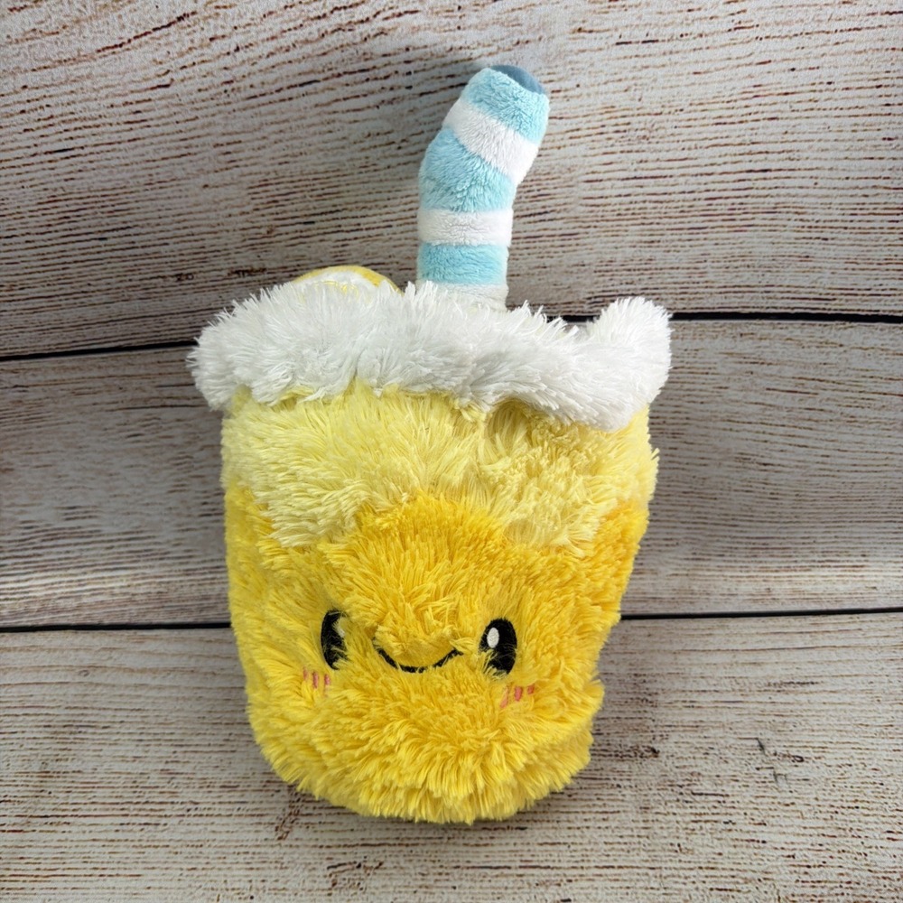 Yellow Squishable Comfort Food Lemonade 13" Stuffed Plush Toy Used